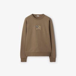 Knight Check Cotton Sweatshirt