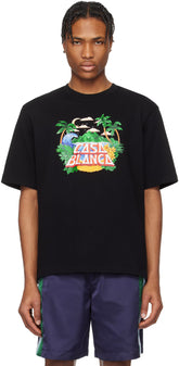 Black 'Casa' Beach Wave T-Shirt