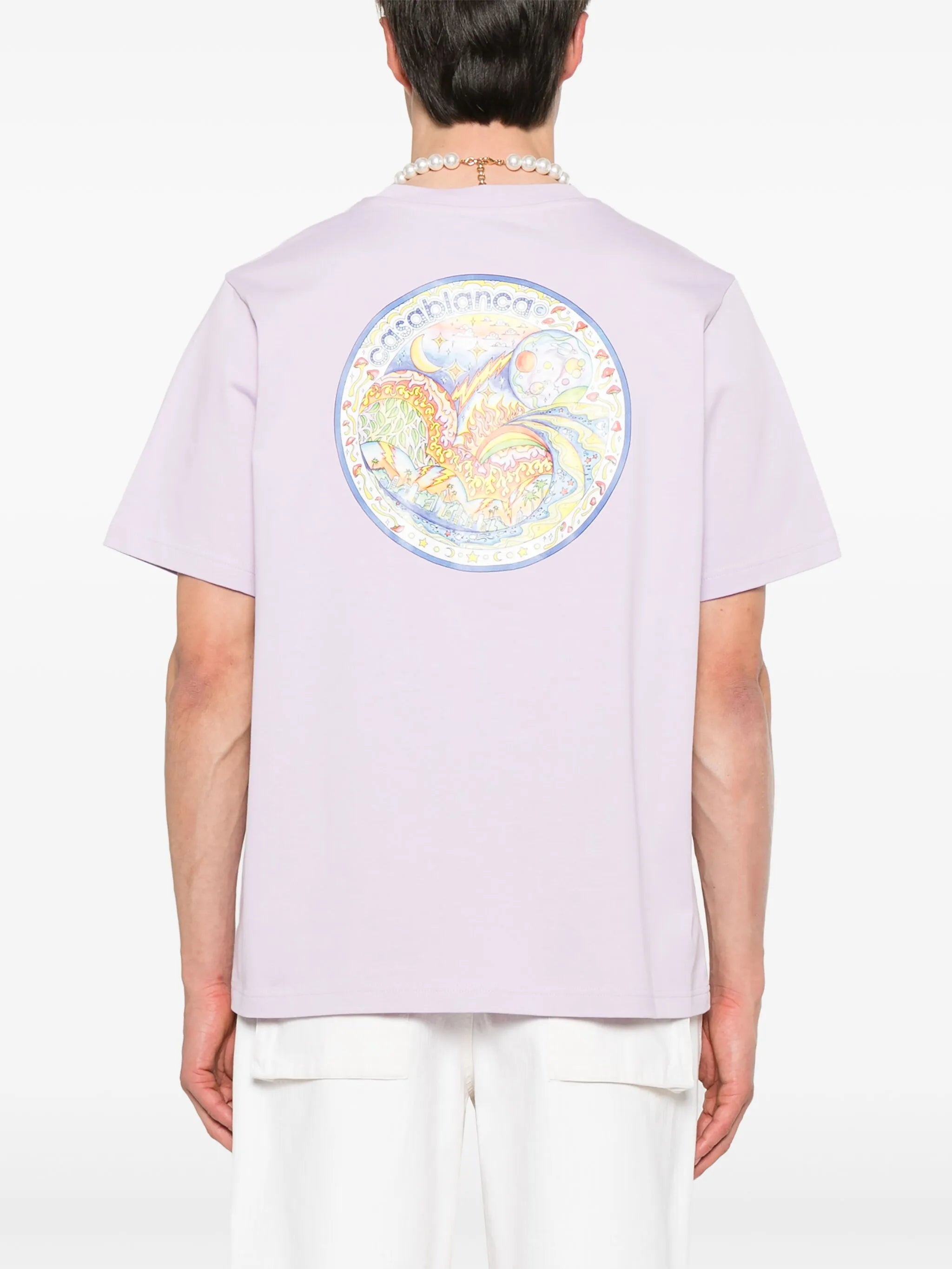 Casablanca The Four Elements T-Shirt in Purple