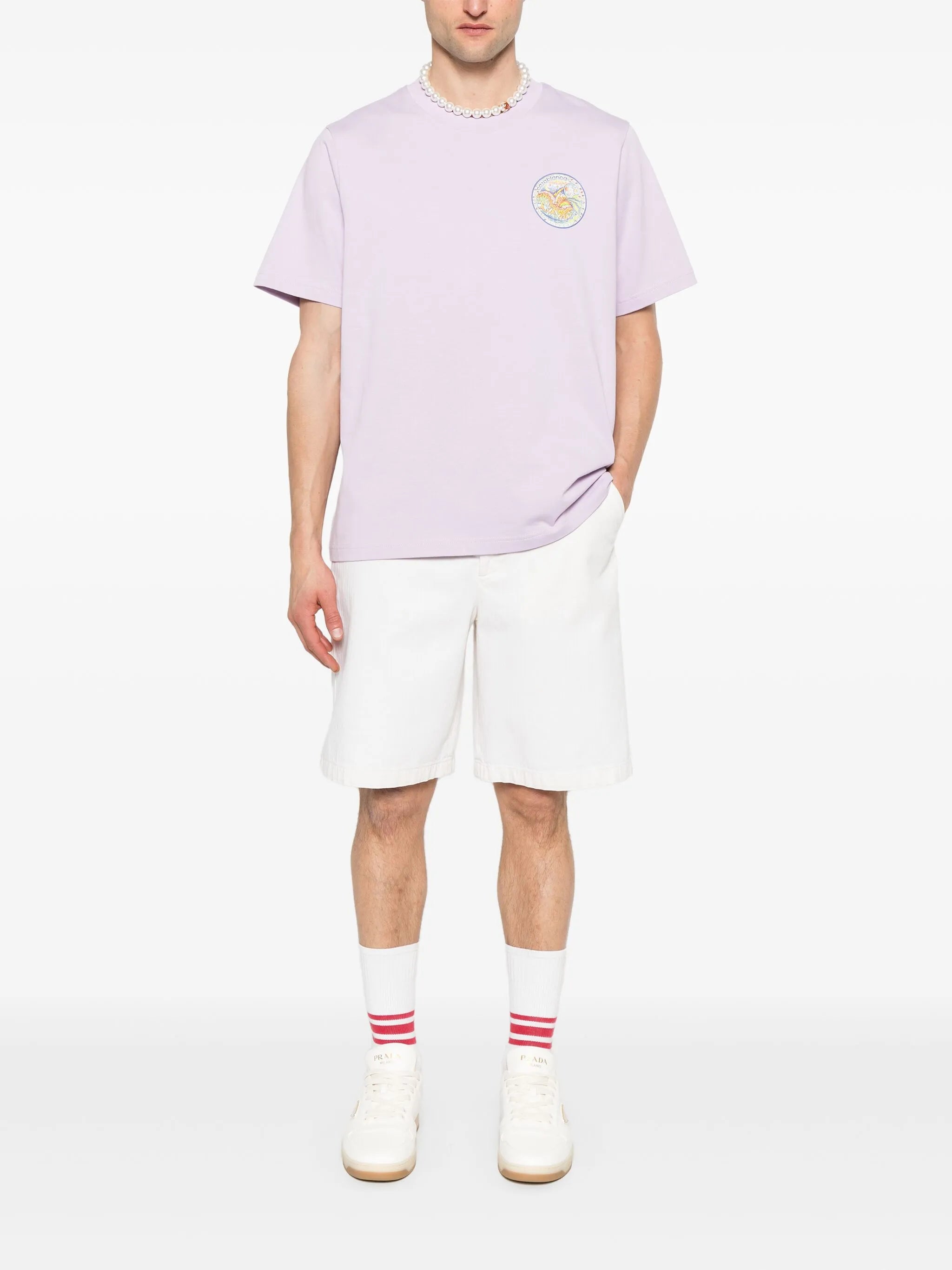 Casablanca The Four Elements T-Shirt in Purple