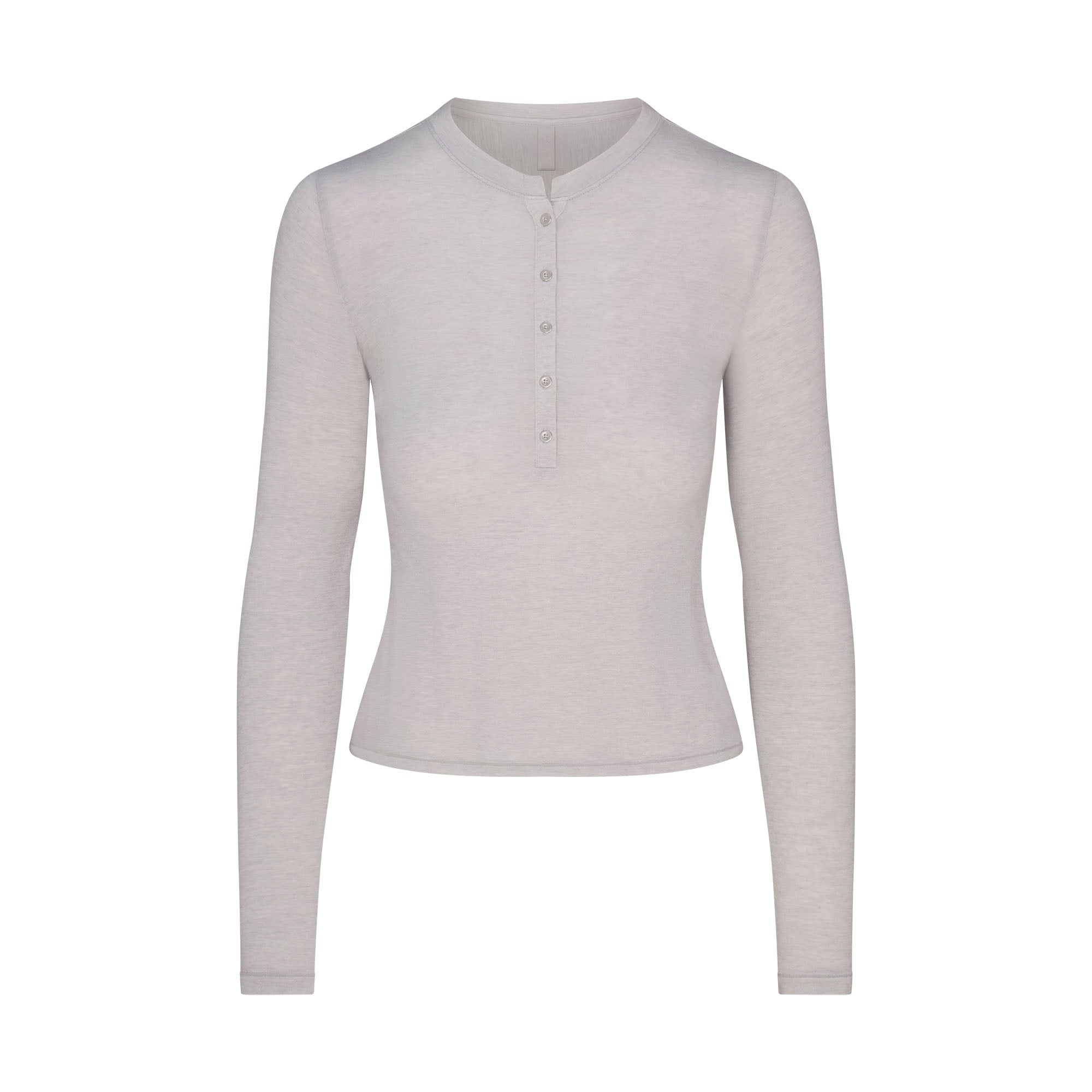 Sheer Modal Crewneck Henley