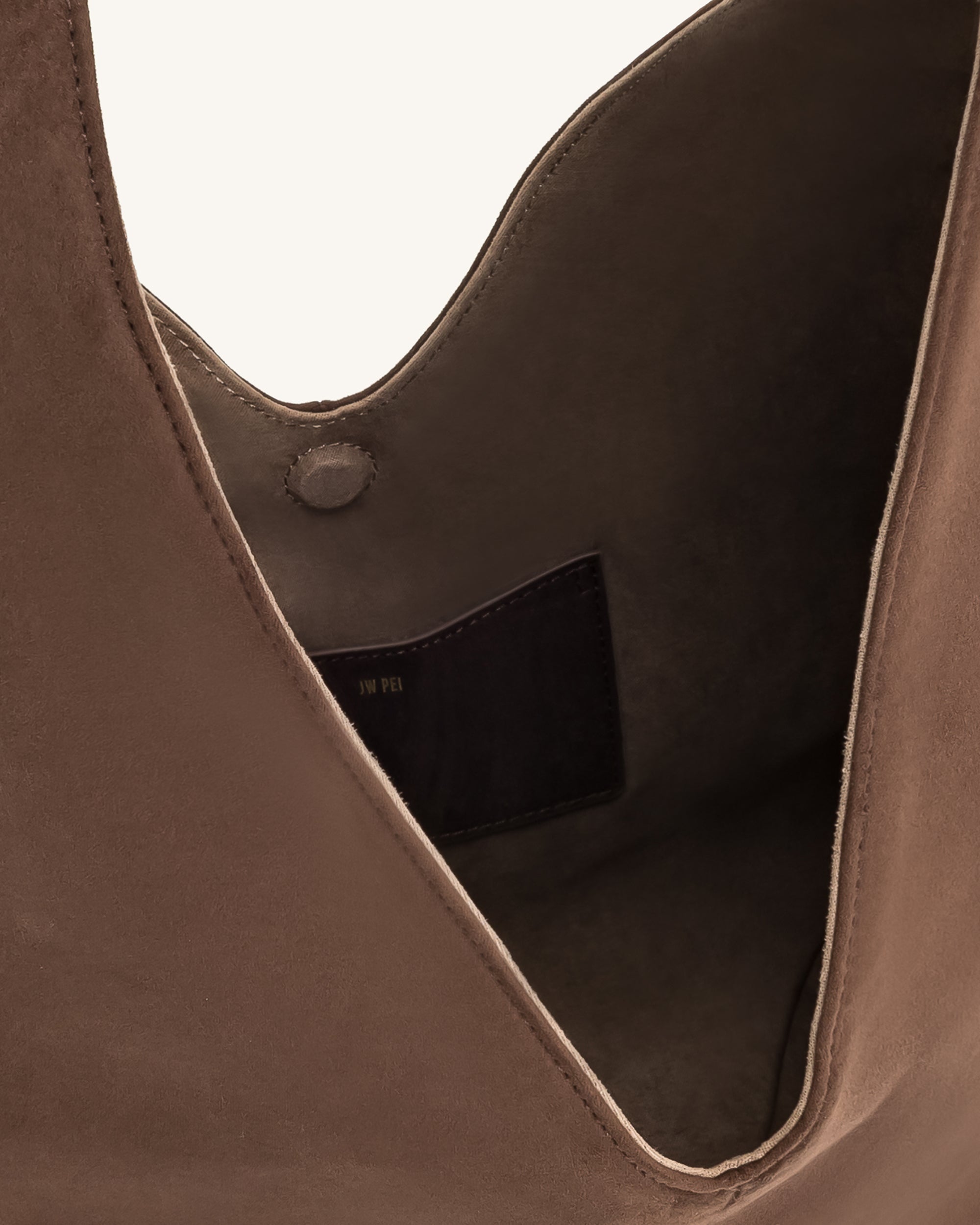 Dara Faux Suede Hobo Bag - Dark Olive