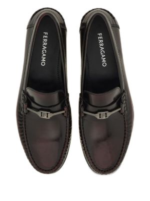 Ferragamo logo-buckle loafers