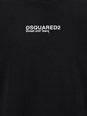 Dsquared2 'Cool Fit Tee' Black T-Shirt with Logo Print on the Front in Cotton Man