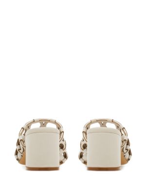 Ferragamo Gancini cut-out block-heel sandals