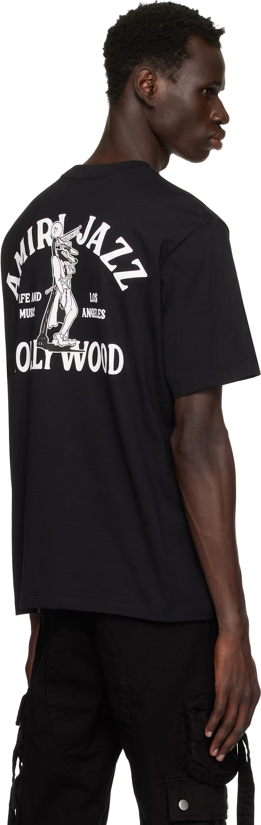 Black 'Amiri' Jazz Wolf T-shirt