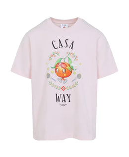 Casablanca Stylish Pink & Purple Cotton T-Shirt