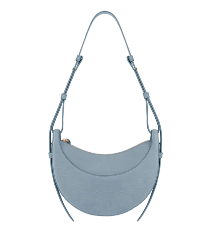 Polene Numéro Dix Edition Crocodile Nubuck Polar - Size: One Size Bags | Shop From The Mirage