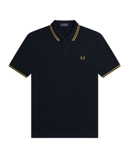 Fred Perry Classic Cotton Polo with Double Stripe