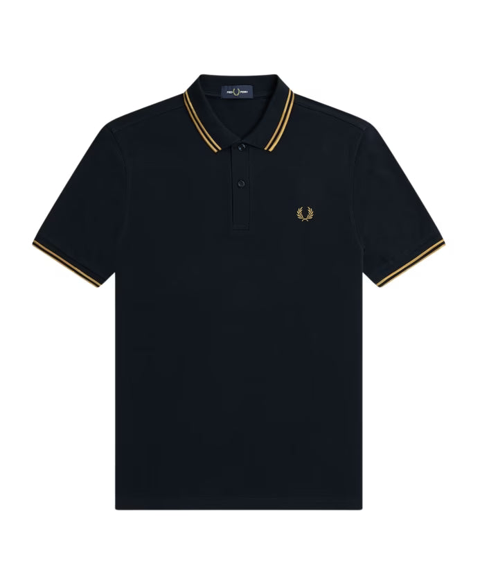 Fred Perry Classic Cotton Polo with Double Stripe