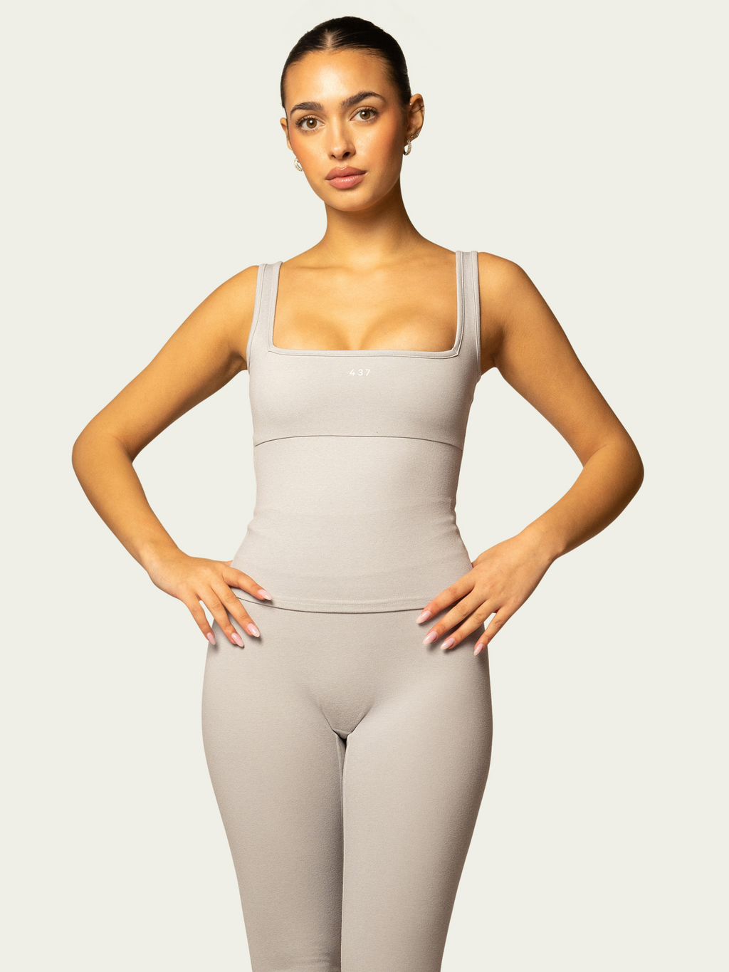 The Square Tank / Heather-Grey
