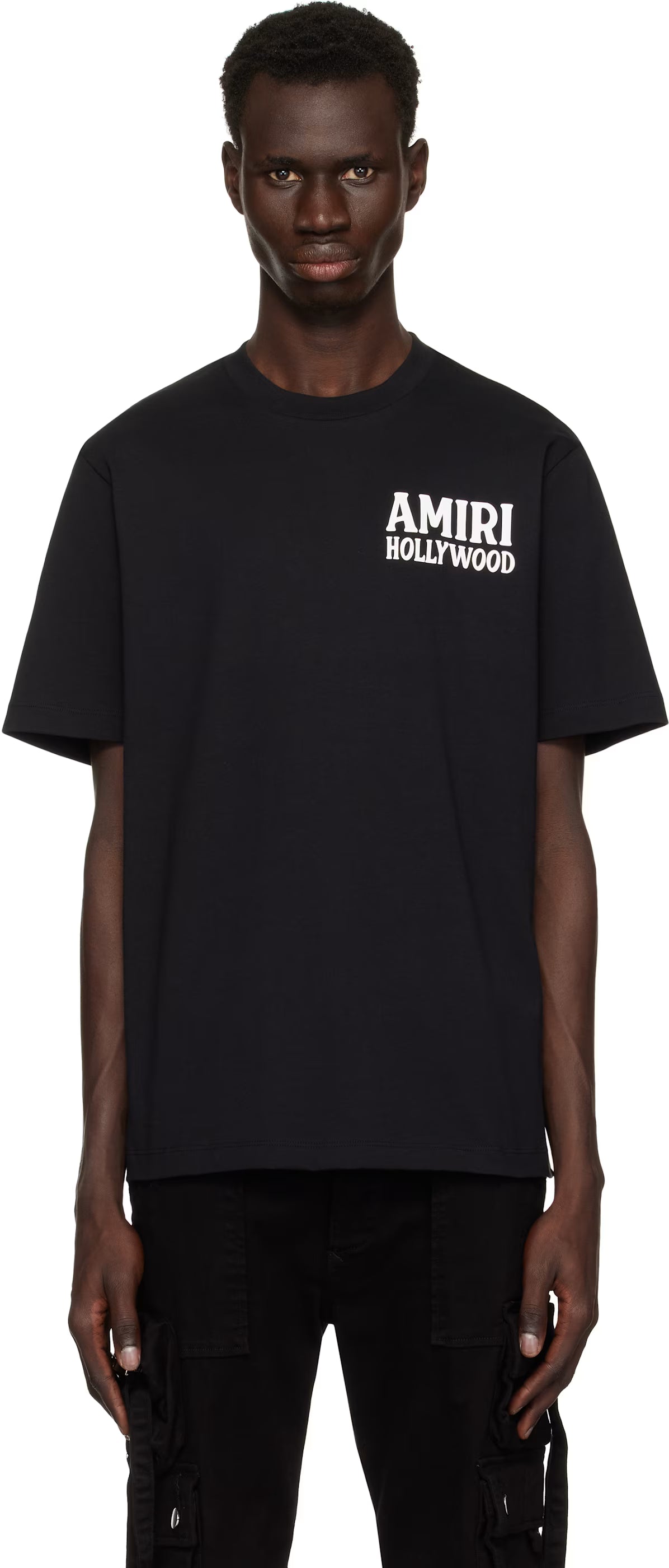 Black 'Amiri' Jazz Wolf T-shirt