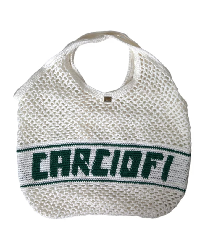 Cotton Logo Shopping Tote Bag