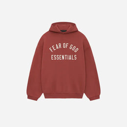 Fear of God Essentials Fleece Hoodie crimson
