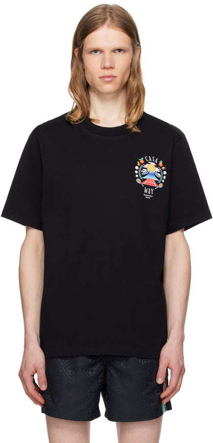 Black 'Casa Way' Mountain T-shirt