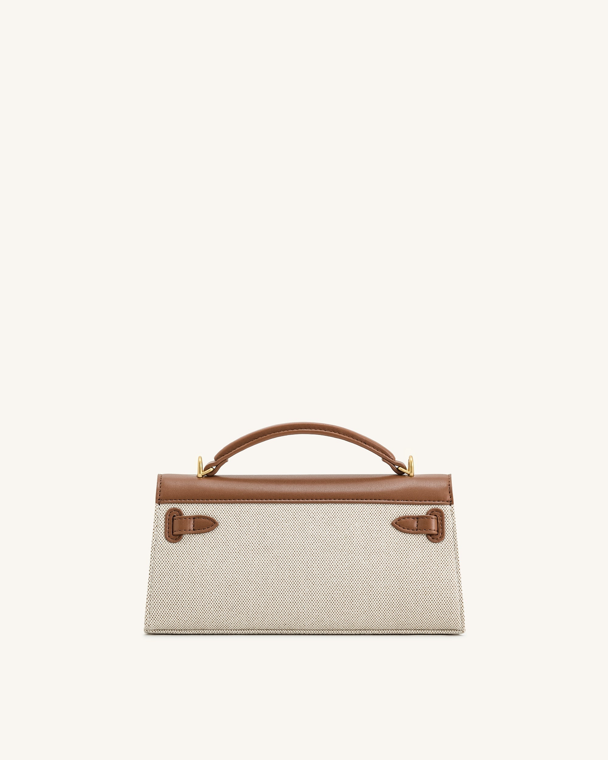 Noor Top Handle Bag - Taupe Brown