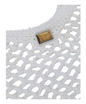 Cotton Logo Shopping Tote Bag