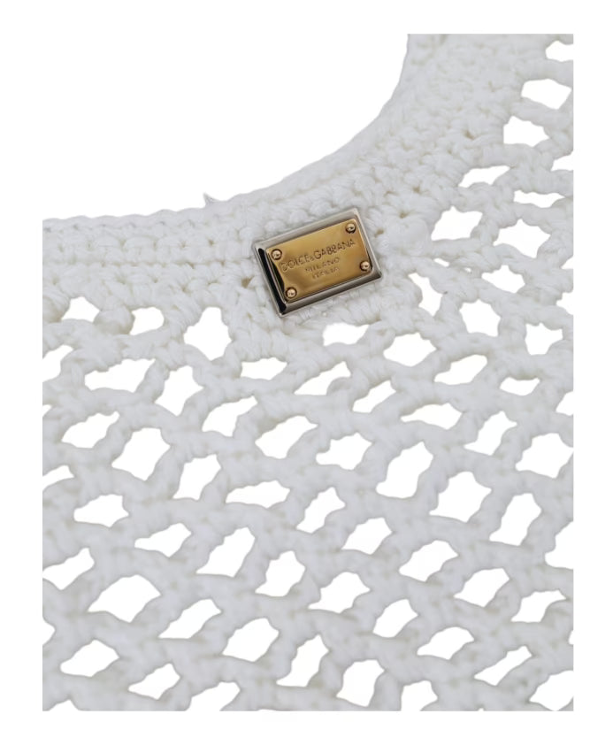 Cotton Logo Shopping Tote Bag