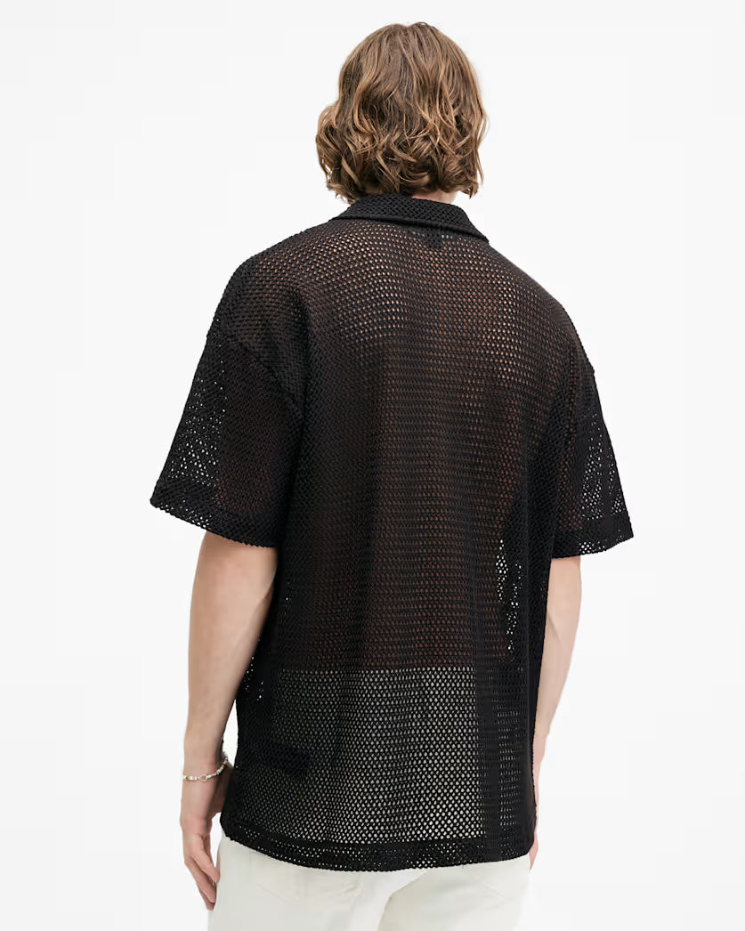 Munroe Open Stitch Mesh Shirt