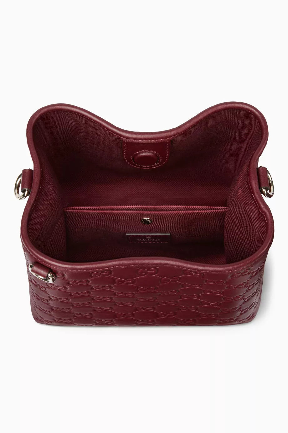 Small GG Emblem Bucket Bag in Leather