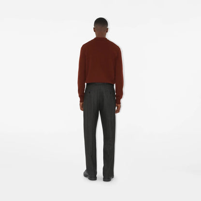 Long-sleeve Wool Polo Shirt