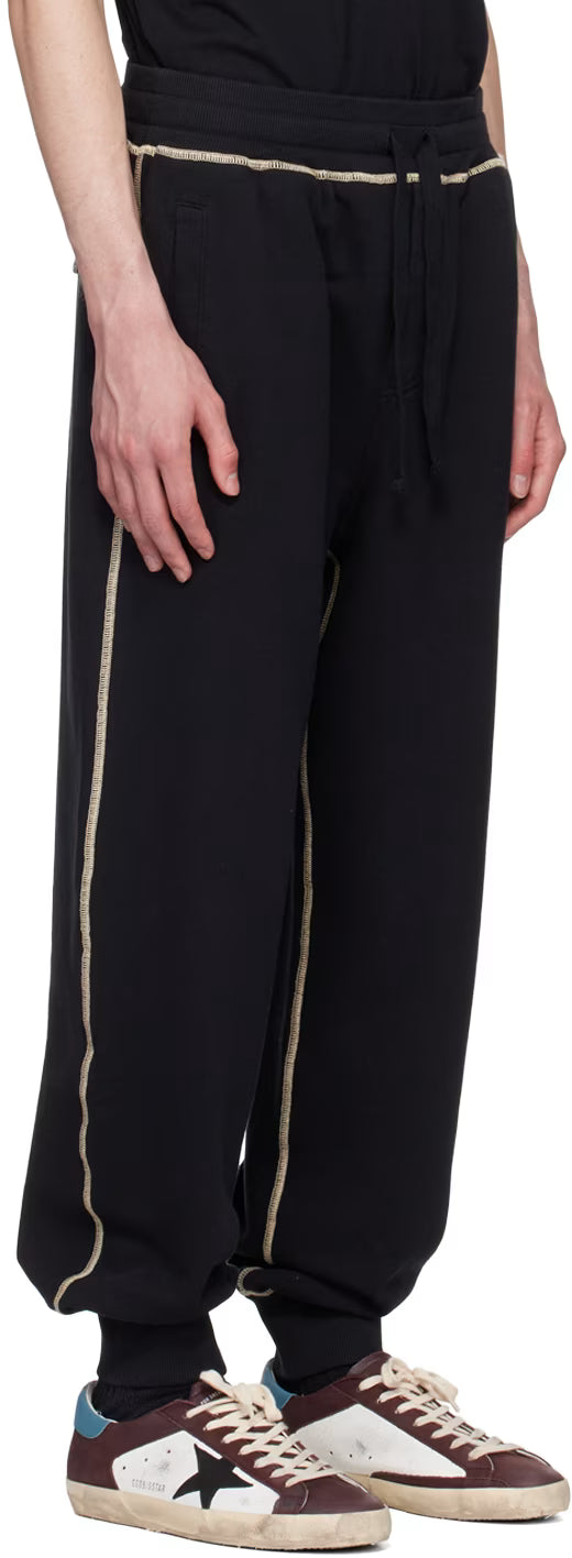 Dolce&Gabbana Black Heraldic DG Logo Sweatpants