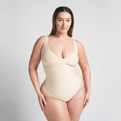 Skims Body Unlined Plunge Thong Bodysuit