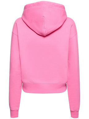 Jacquemus Le Hoodie Gros Grain cotton crop hoodie