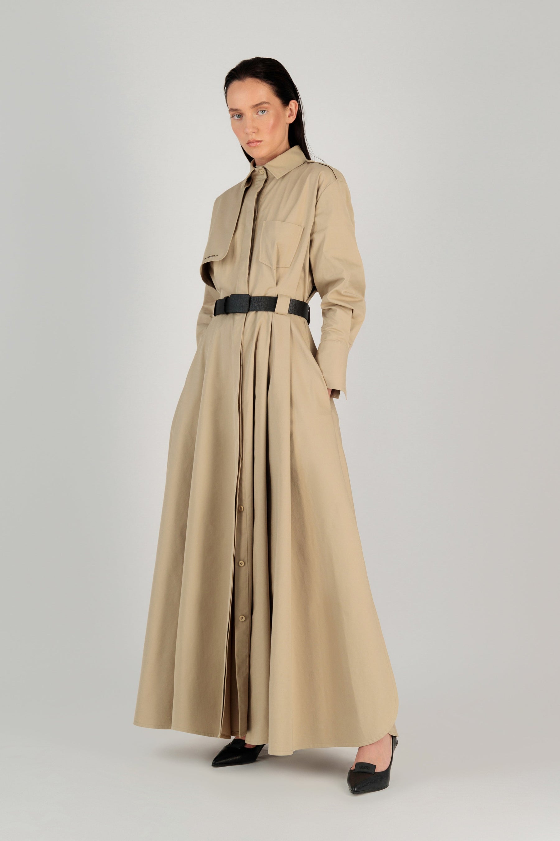 [PRE-ORDER] TRENCH MAXI DRESS