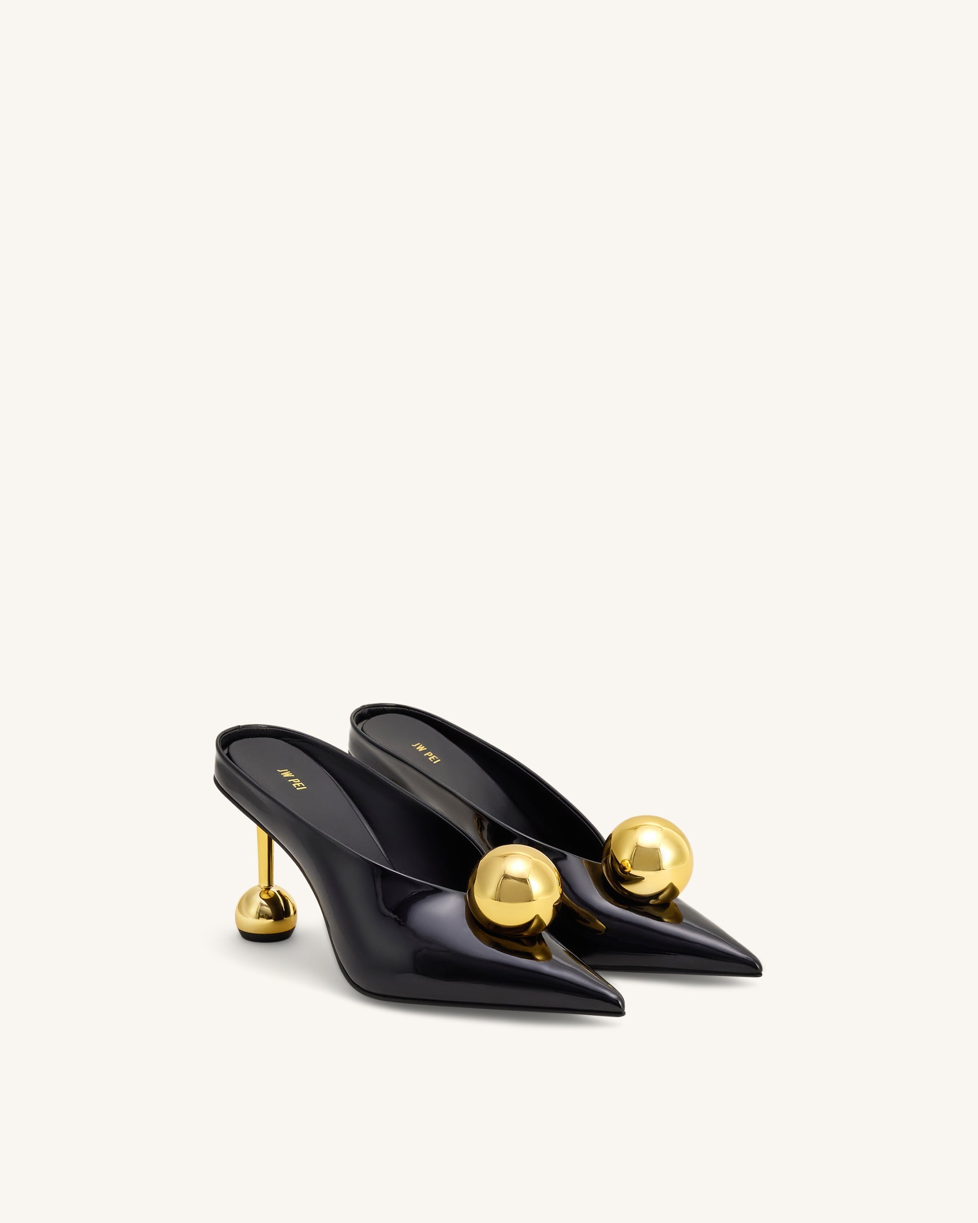 Sofia Angled Vamp Heel Mules - Dusty Pink