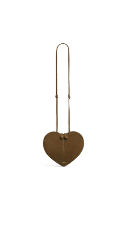 LE CŒUR BI-MATERIAL BAG IN LEATHER