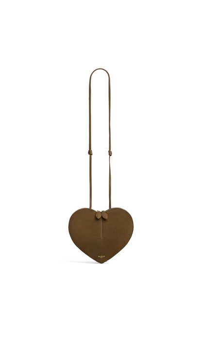 LE CŒUR BI-MATERIAL BAG IN LEATHER
