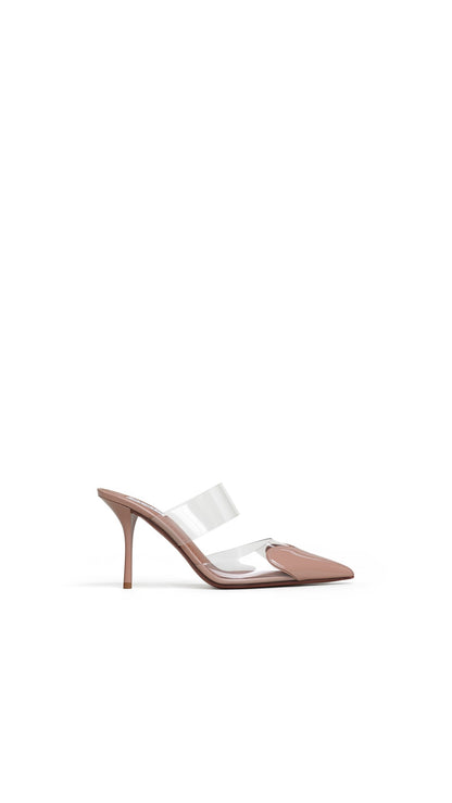 LE CŒUR MULES IN PATENT LEATHER