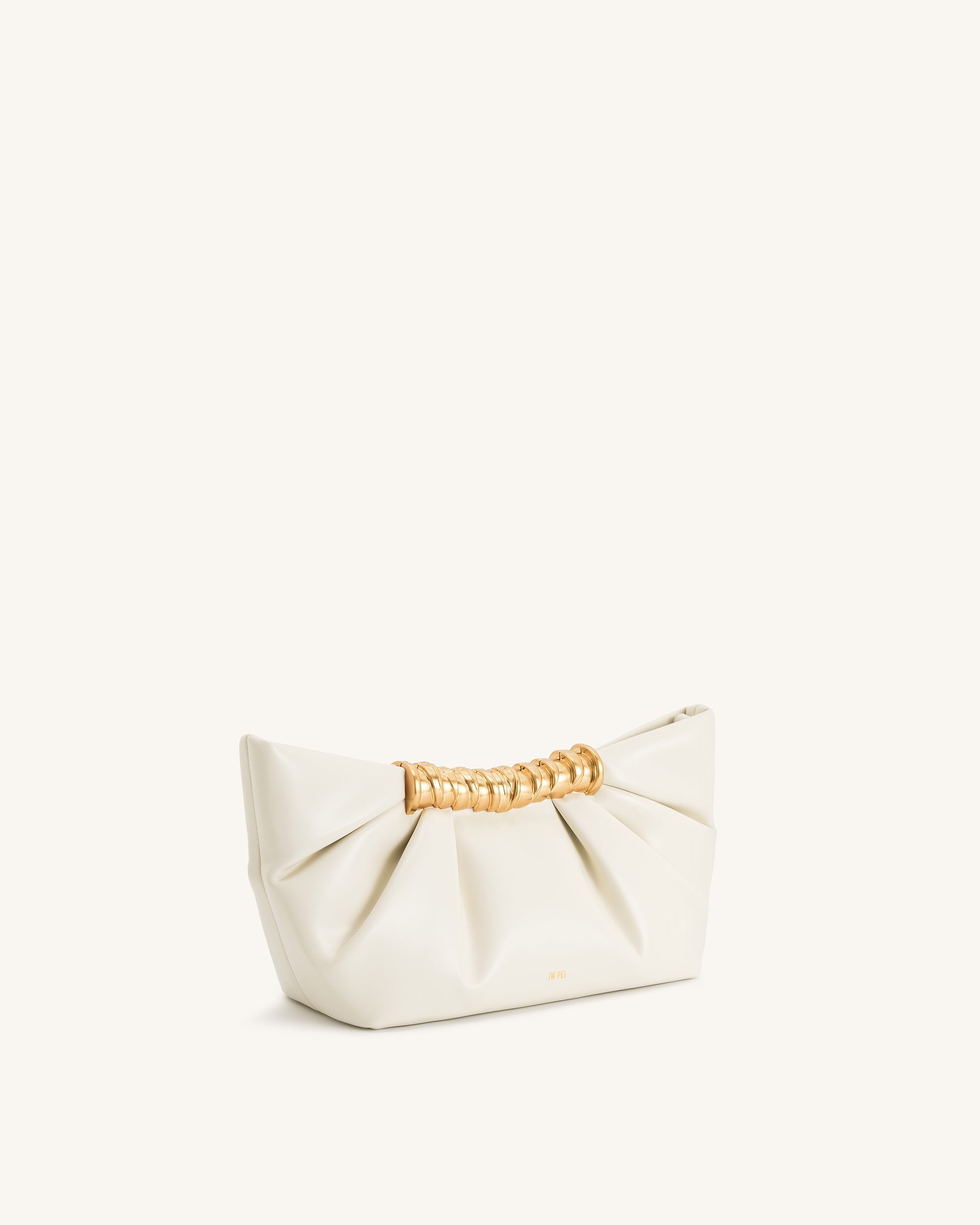 Leia Pleated Clutch - Dark Olive