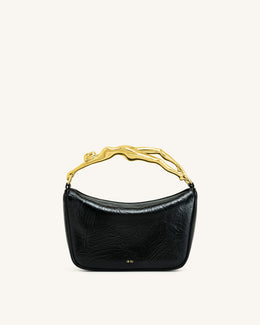 Jenny Human-shaped Handle Handbag - Black