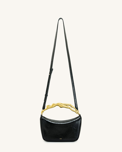 Jenny Human-shaped Handle Handbag - Black