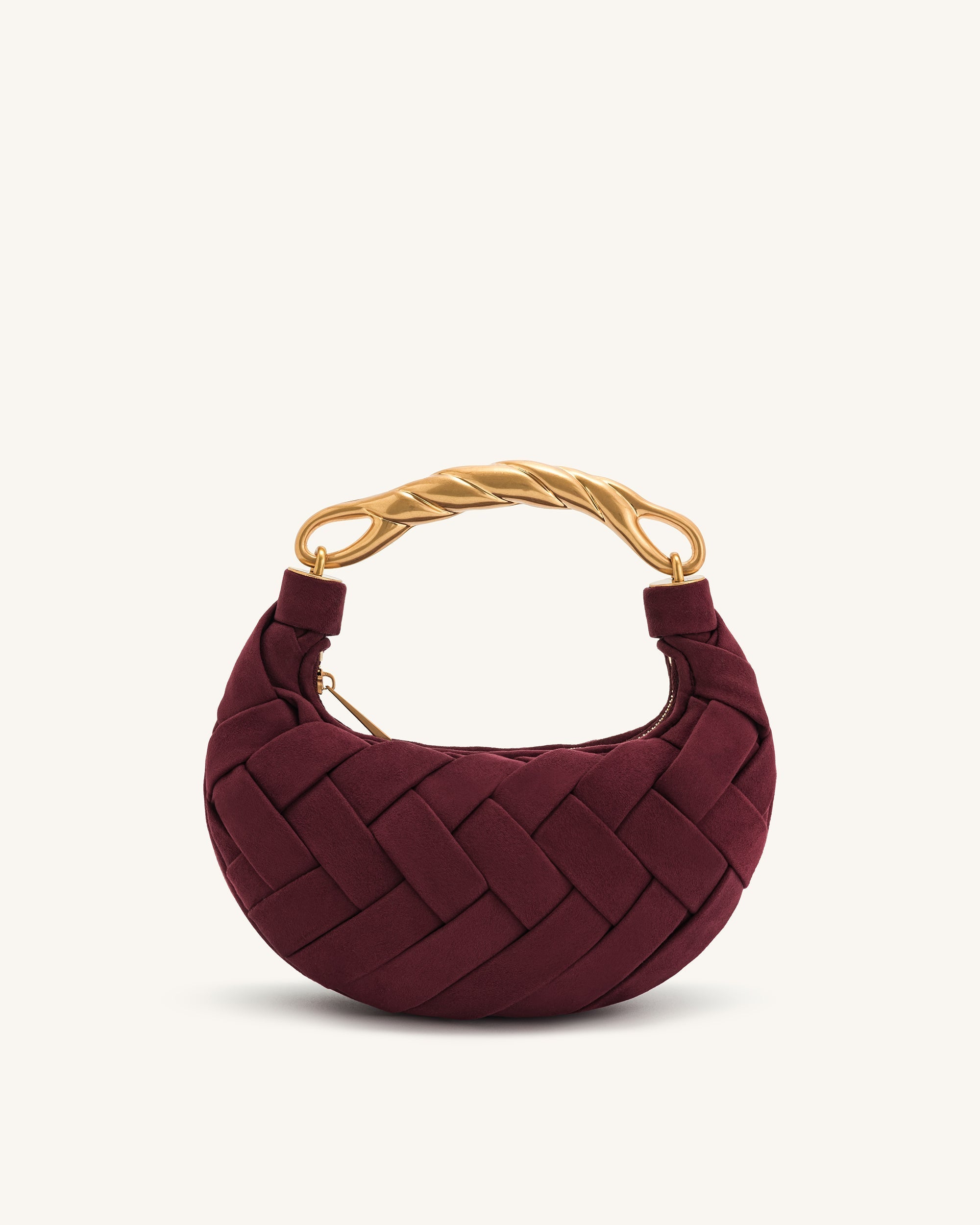 Orla Weave Handbag - Pink Beige