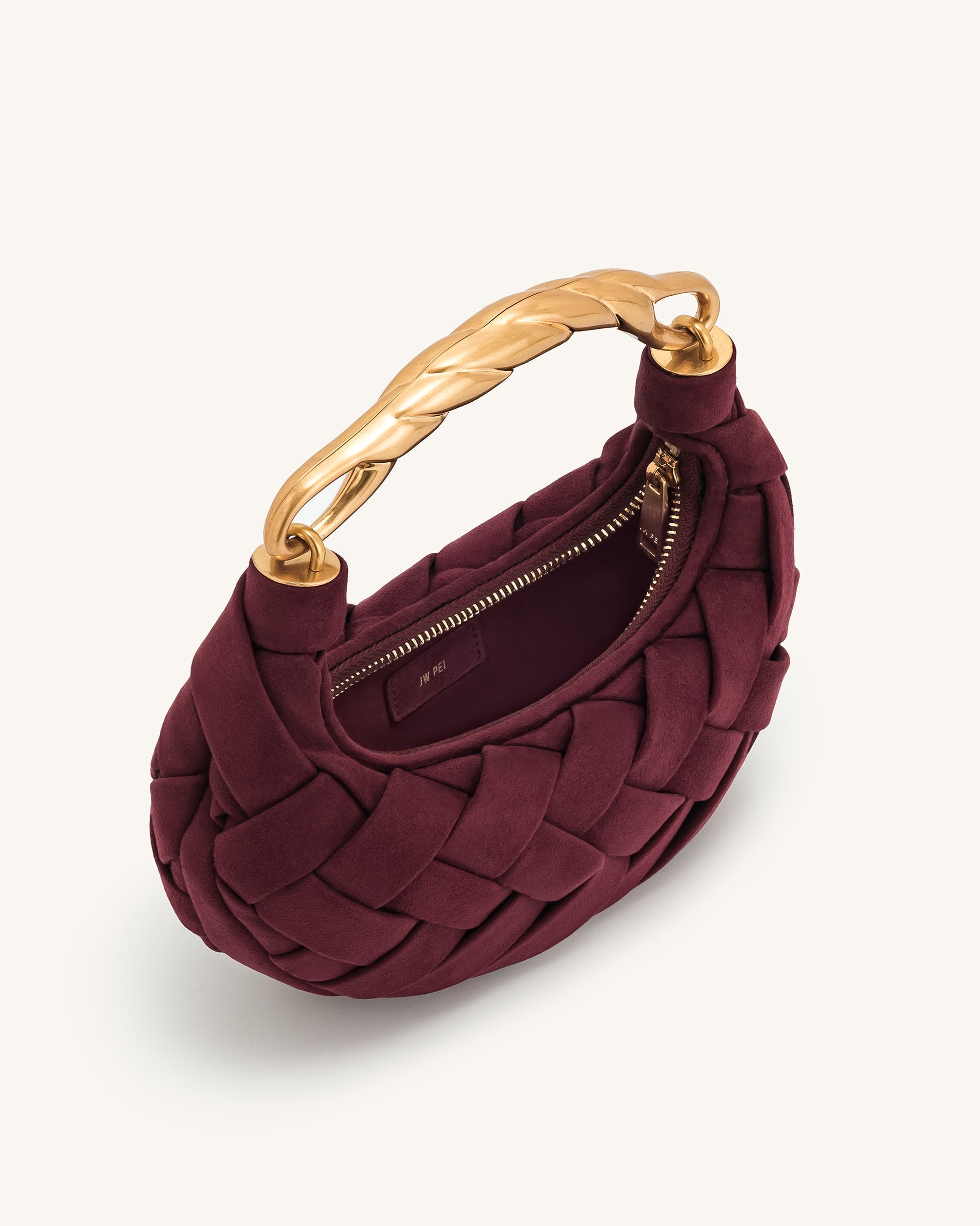 Orla Weave Handbag - Pink Beige