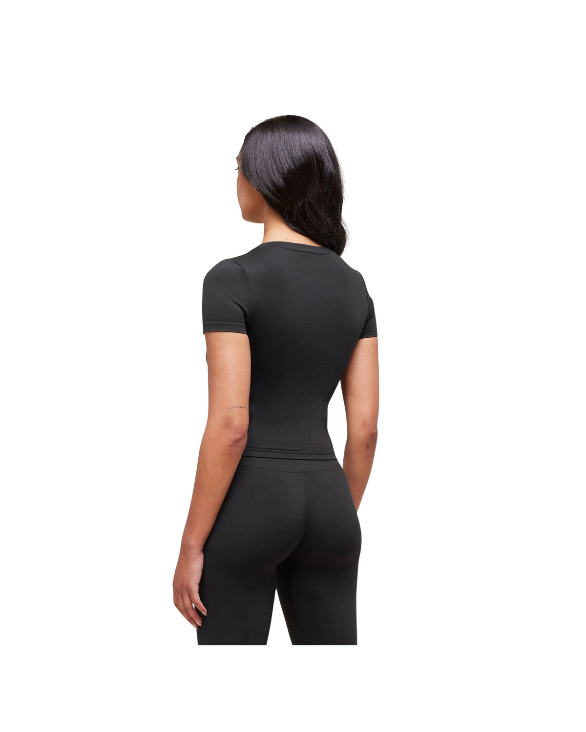 Gymshark Soft Sculpt Midi T-Shirt Black