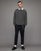 Ave Long Sleeve Striped Polo Shirt