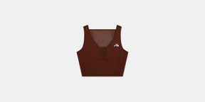 Stamina™ Vela Race Crop - Coffee Bean