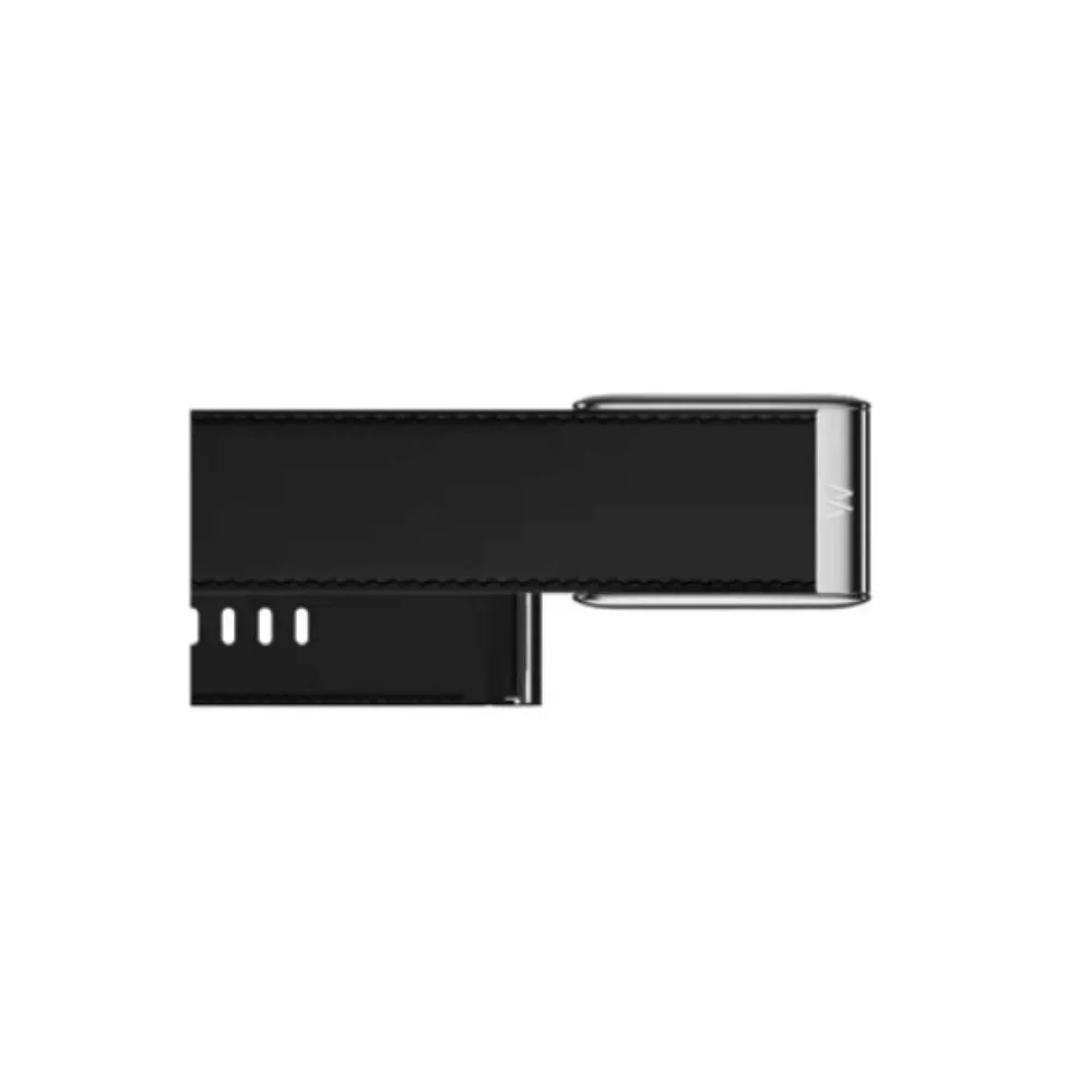 Whoop 5.0 Leatherluxe Straight Black/Cream with Titanium Band (12 Month Peak Subscription Included)