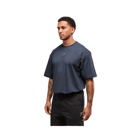 Gymshark Power T-Shirt Oversized Fit Heavy Blue