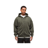 Gymshark Power Zip Up Hoodie Oversized Fit Strength Green