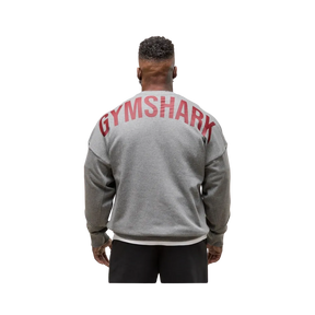 Gymshark Power Crew Oversized Fit Charcoal Core Marl