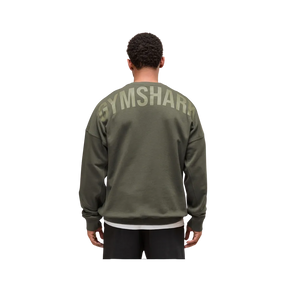 Gymshark Power Crew Oversized Fit Strength Green