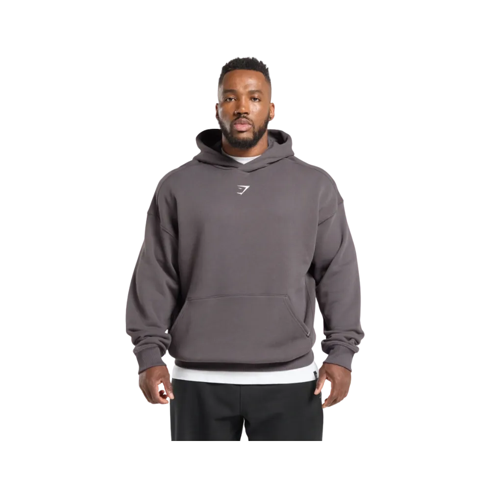 Gymshark Strength Department Animal Oversized Hoodie Greyed Purple