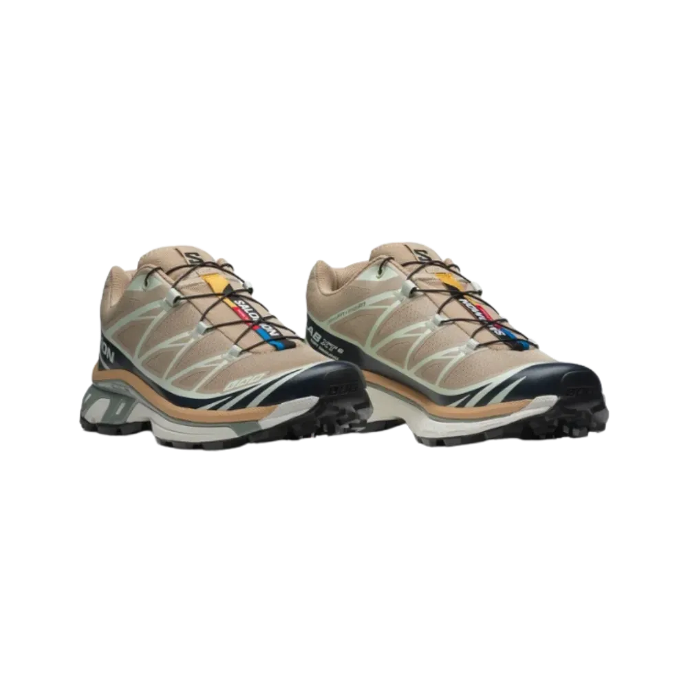 Salomon XT-6 Oxford Tan / Carbon / Clearly Aqua