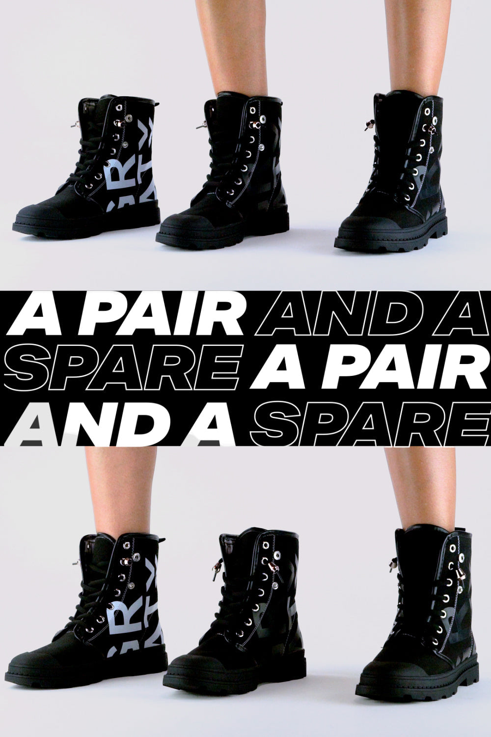 BLSSD PAIR PLUS CANVAS BOOTS