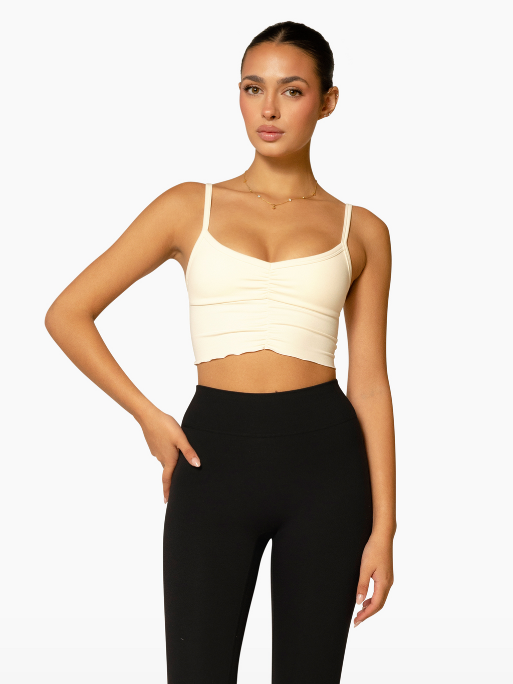 The Scrunch Bra / Cream